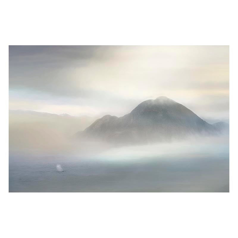 Painterly Ethereal Mountain & Whale Art - Franklin Arts