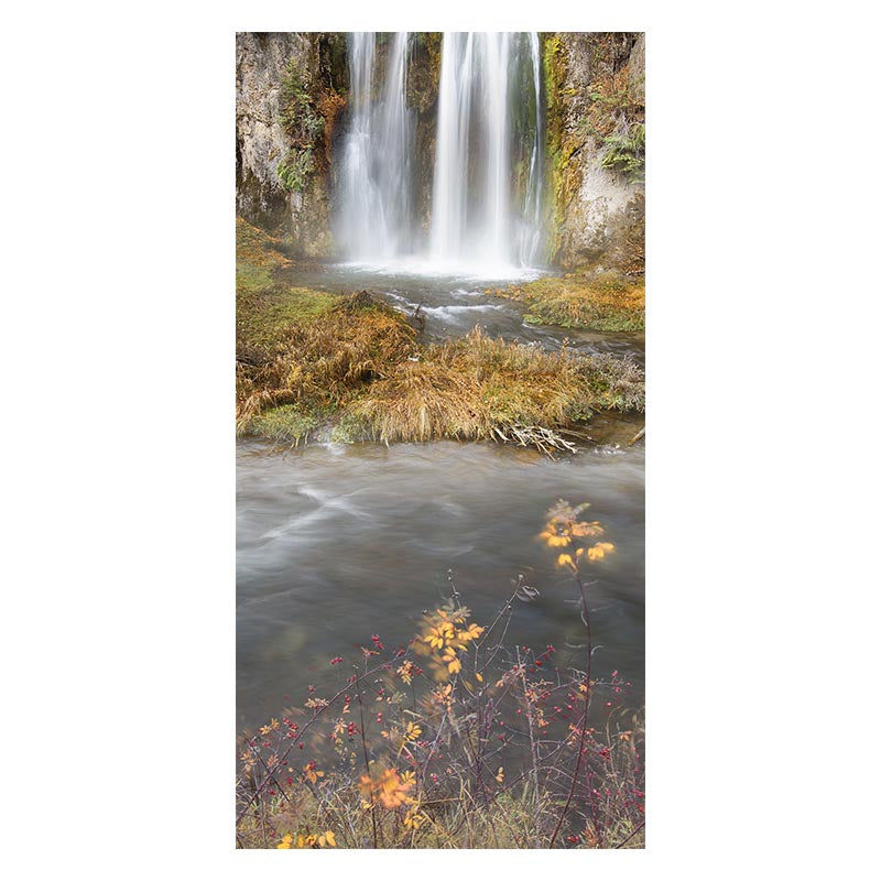 Waterfall Falling Procedure Falling Waterfall in Fall Picture - Franklin Arts