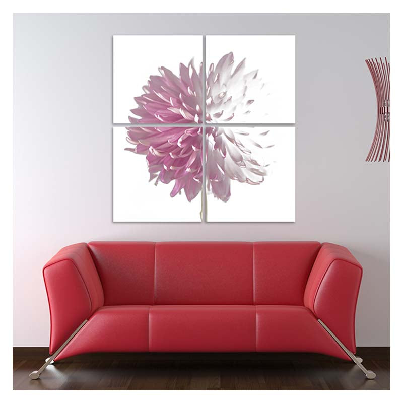 Abstract Pink Dahlia Flower Artwork - Franklin Arts